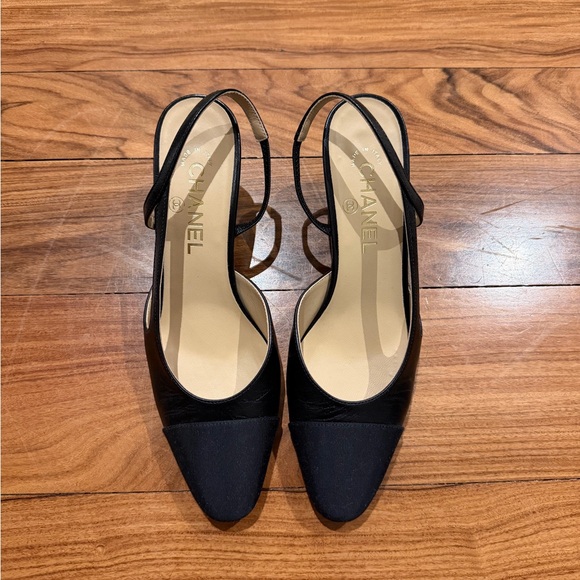 Chanel Leather Slingbacks - Picture 2 of 7